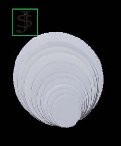 Coated White Circles